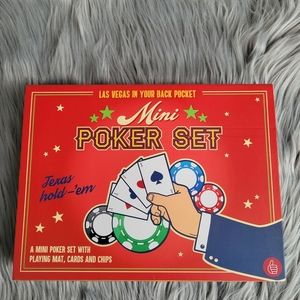 Mini poker set Texas hold em playing game set